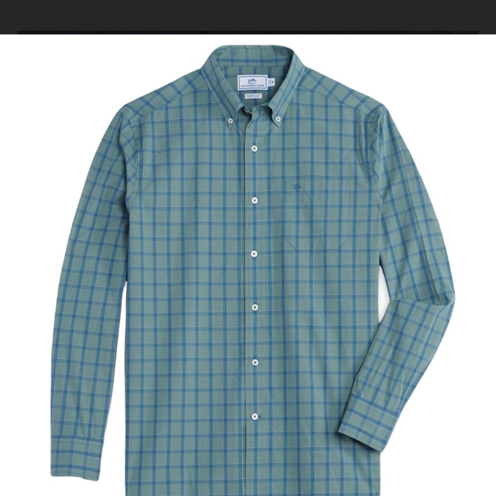 Southern Tide Skipjack Primage Plaid Sport Shirt – Clover Green